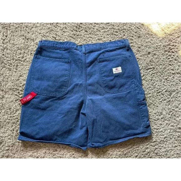 VINTAGE POLO JEANS RALPH LAUREN Carpenter Shorts Mens 38 Denim Blue Y2K 90’s - Picture 2 of 10